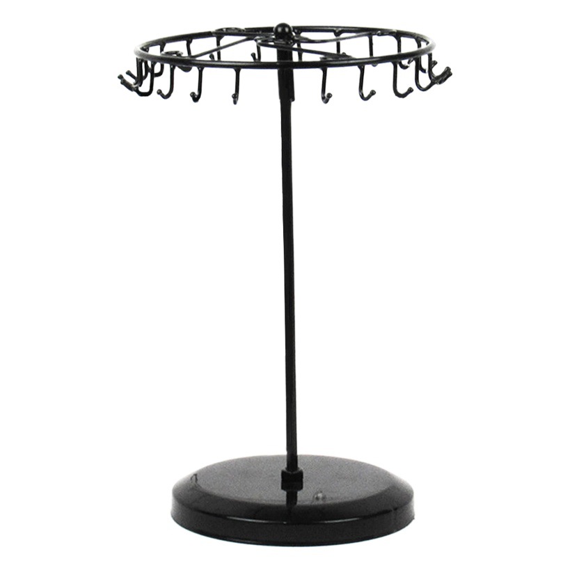 Iron Jewelry Display Rack Removable Necklace Rack Desktop Earrings Storage Rack 23 Hook Jewelry Display Rack