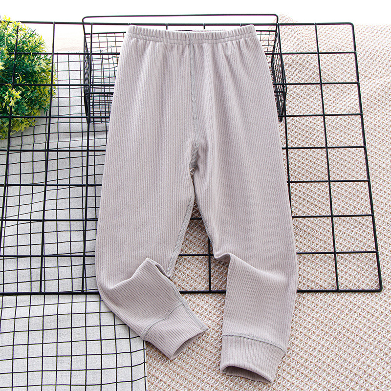 Picture of Children's Home Leggings Double-sided Sanding Soft Pajama Pants Solid Color Autumn and Winter Warm Velvet Pants