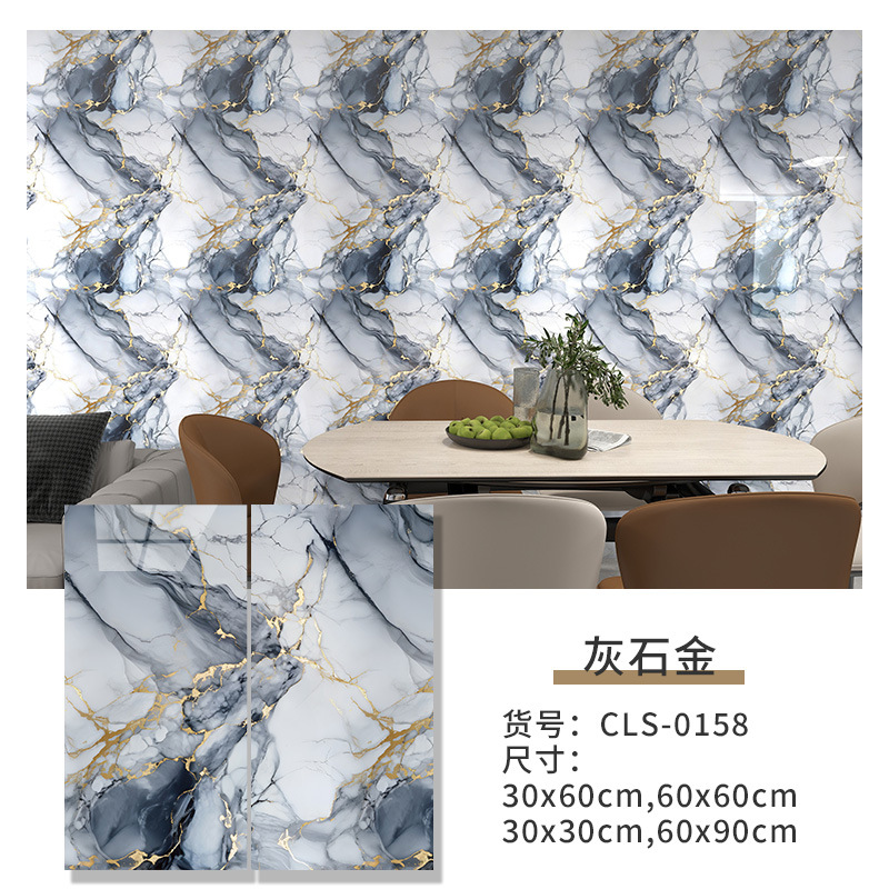 Picture of Wall Stickers Self-Adhesive Rental House Renovation Supplies Bedroom Wallpaper Home Background Wall Decoration Stickers Imitation Tile Wallpaper