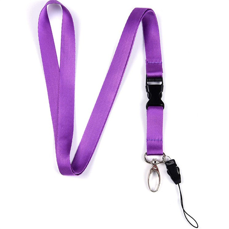 Picture of Cross-border ribbon polyester thermal transfer detachable certificate lanyard multi-color badge certificate lanyard printable logo