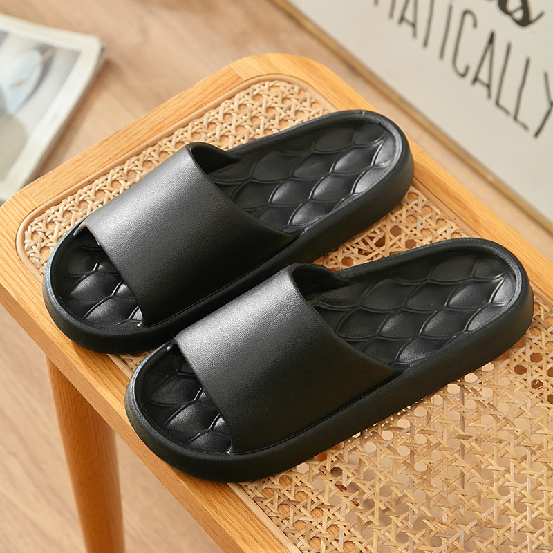 Picture of Slip-on slippers men's summer home bathroom bath non-slip couple home slippers
