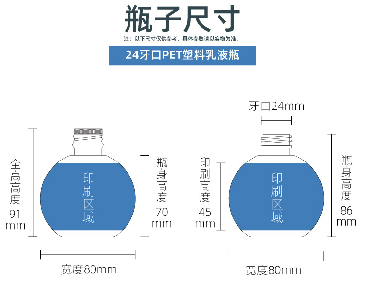 Picture of Press Spherical Bottle Bottling Cosmetic Spray Bottle 240ml Plastic Bottle pet Transparent Spherical Spray Bottle