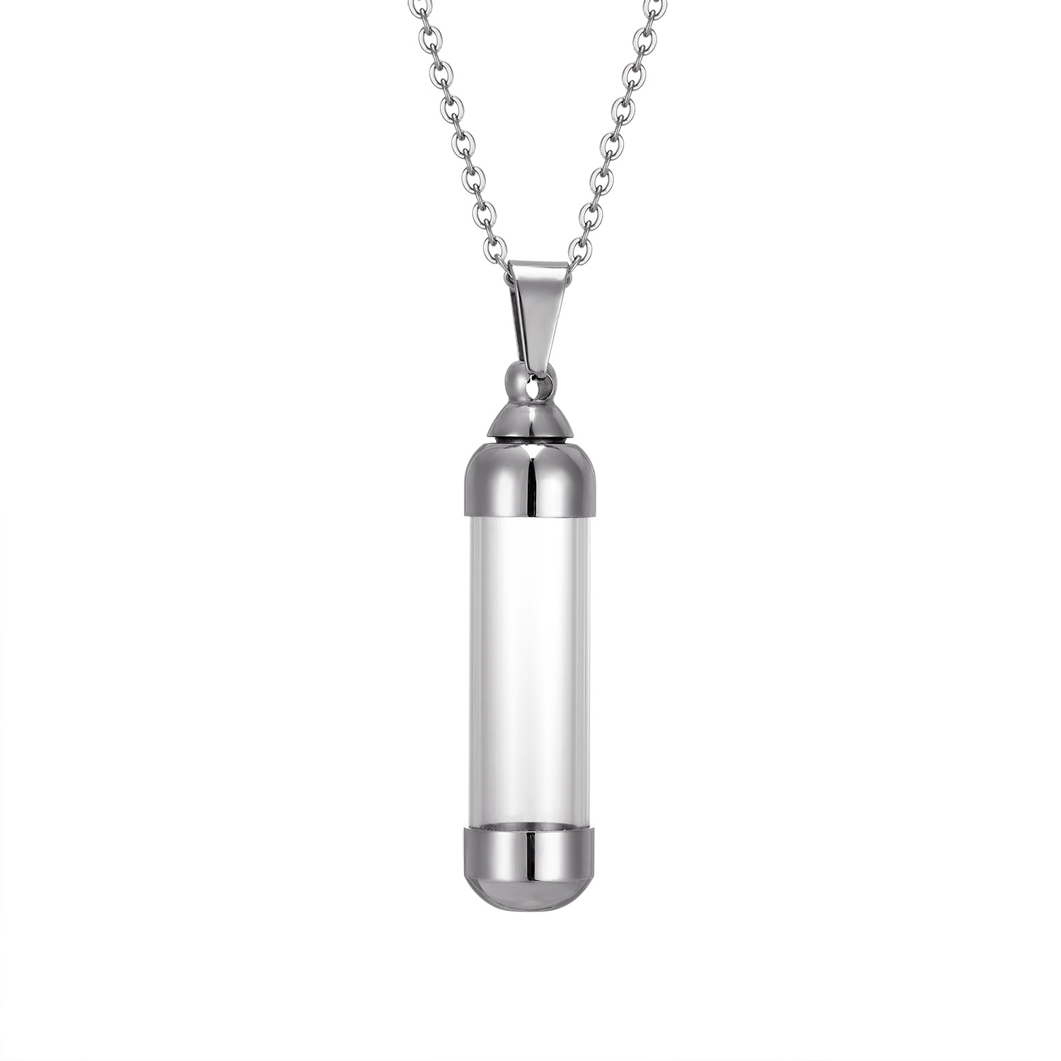 Picture of Transparent Shariputra Bottle Pendant Nepalese Gawu Box Small Empty Bottle Openable Water-proof Amulet Tube for Cinnabar