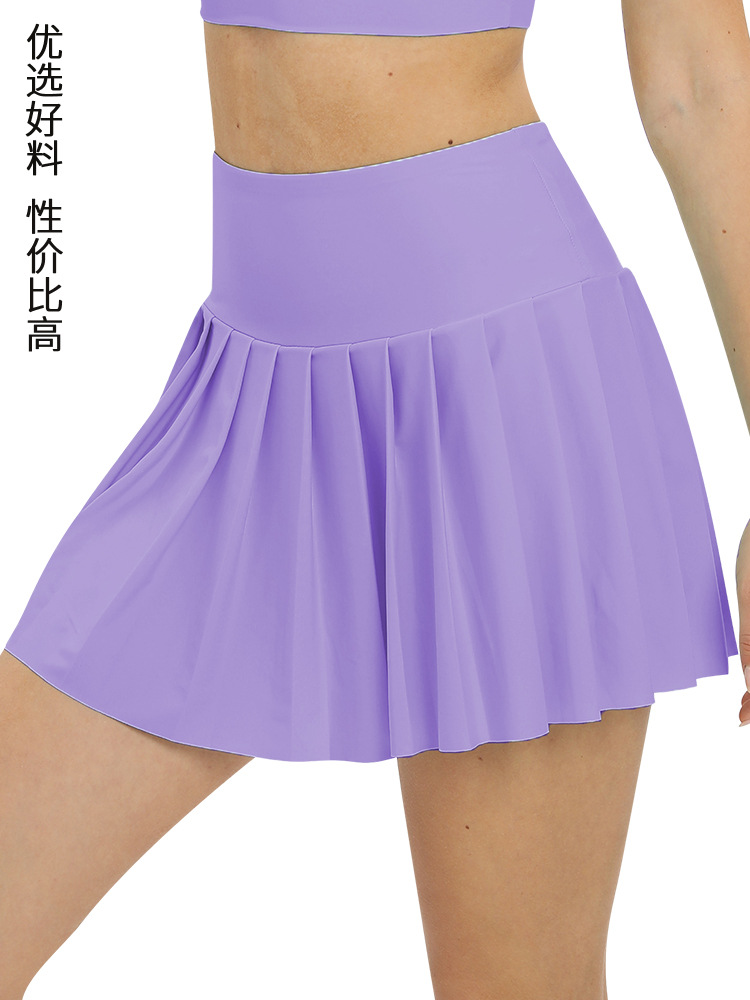 Picture of Sun Protection Quick-Drying Badminton Tennis Skirt Outdoor Running Sports Skirt Golf Pleated Yoga Skirt Wholesale at Home and Abroad