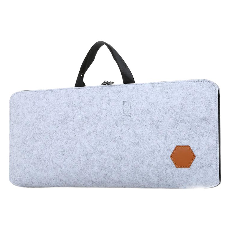 Small handbag 87 key dark gray keyboard bag 104 key mechanical keyboard storage bag e-sports felt bag