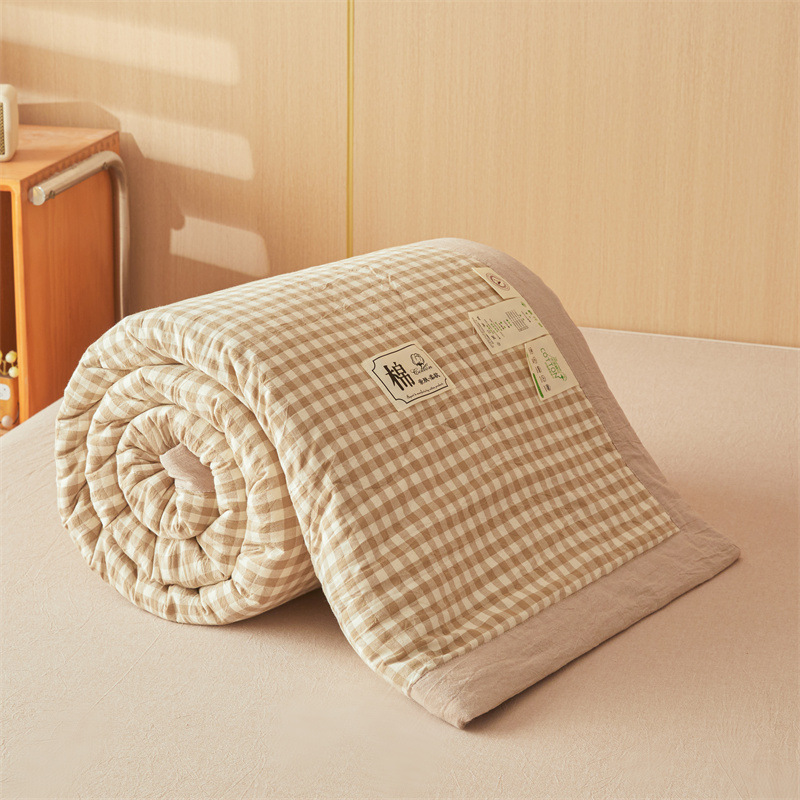 Picture of Class A Xinjiang cotton cotton summer quilt 100 cotton machine washable washable air conditioning single double summer thin quilt