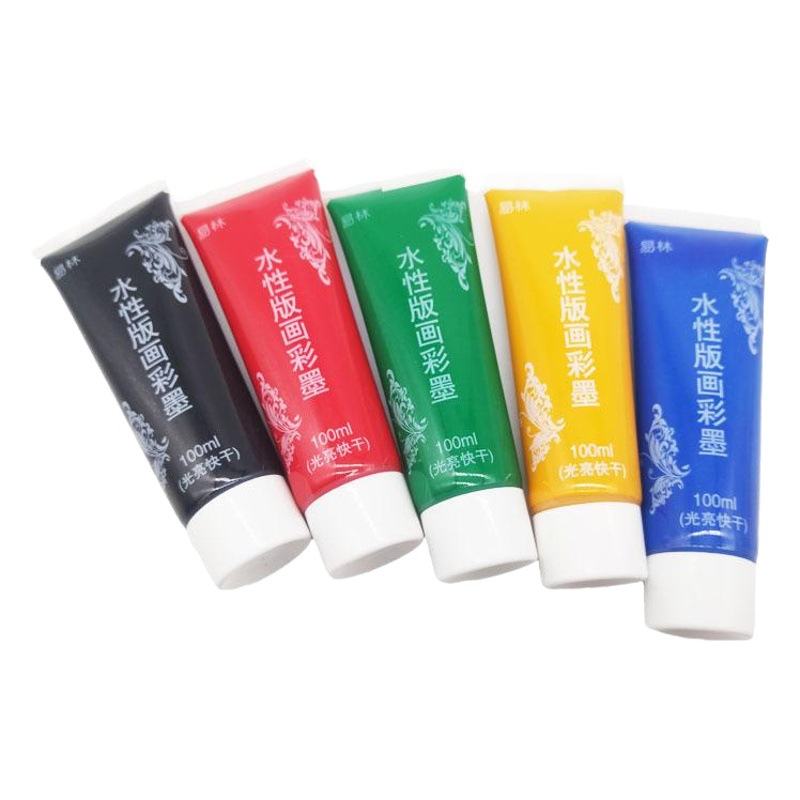 Water-Based Printmaking Ink for Beginners to Make Quick-Drying Pigments, Wood Printmaking Tools, Roller Rubbing Ink