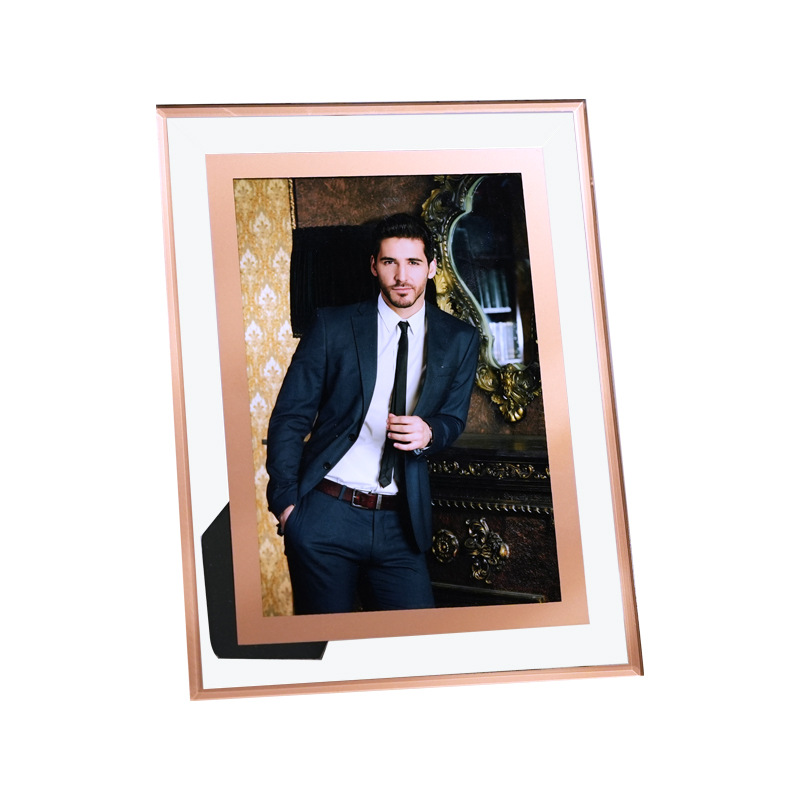 Picture of Simple 6 inch 7 inch 8 inch crystal table 10 inch wedding photo frame a4 certificate frame 5 small clear glass photo frame