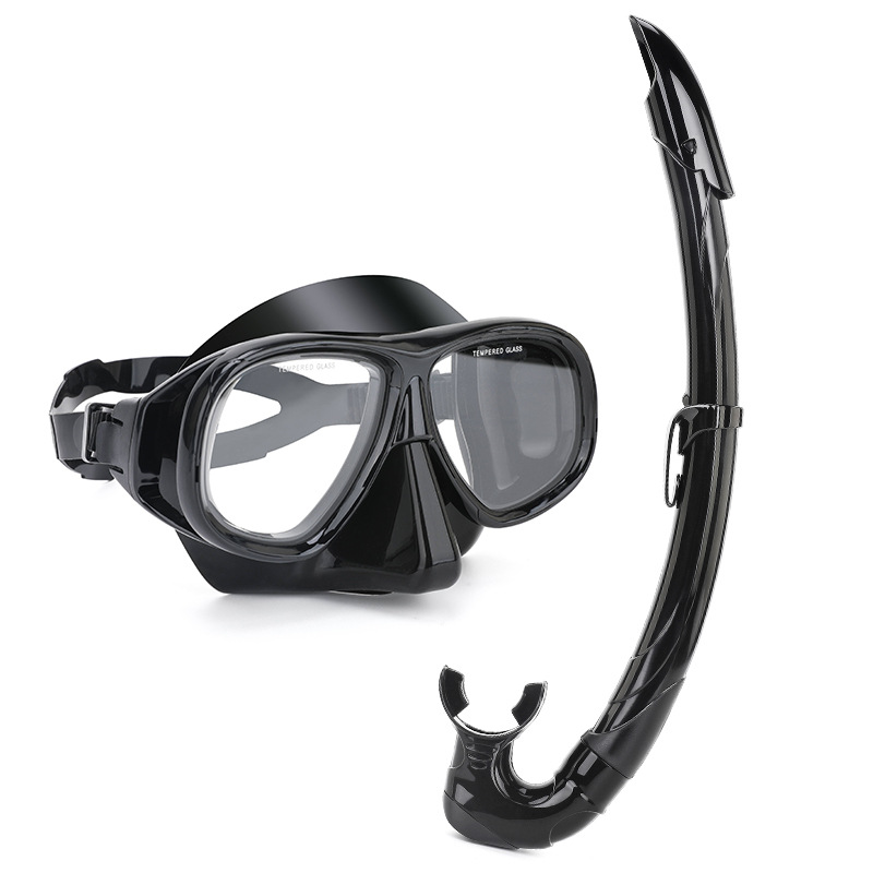 Picture of Wave Promotion Professional Snorkeling Two-Piece Equipment Diving Goggles Snorkel Snorkel Large Frame Large Field of View