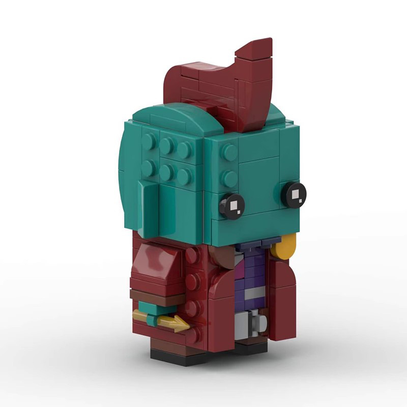 Picture of Compatible with Lego assembled domestic building blocks MOC manweiyong-mechanical fin square head brick model gift