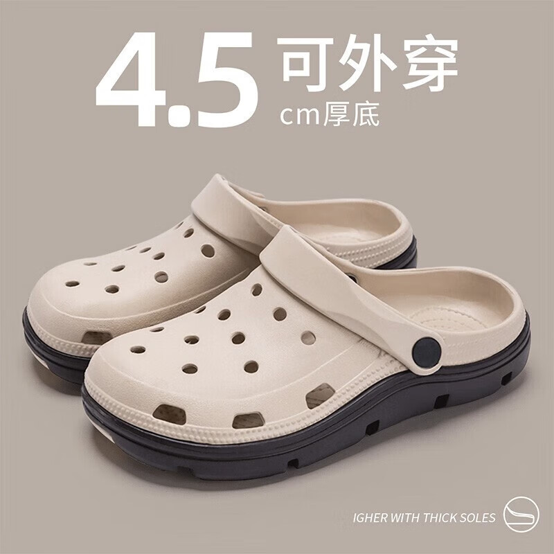 Lidani Croc Shoes Men's Summer Daily Outdoor Travel Anti-Slip Beach Sandals Eva Driving