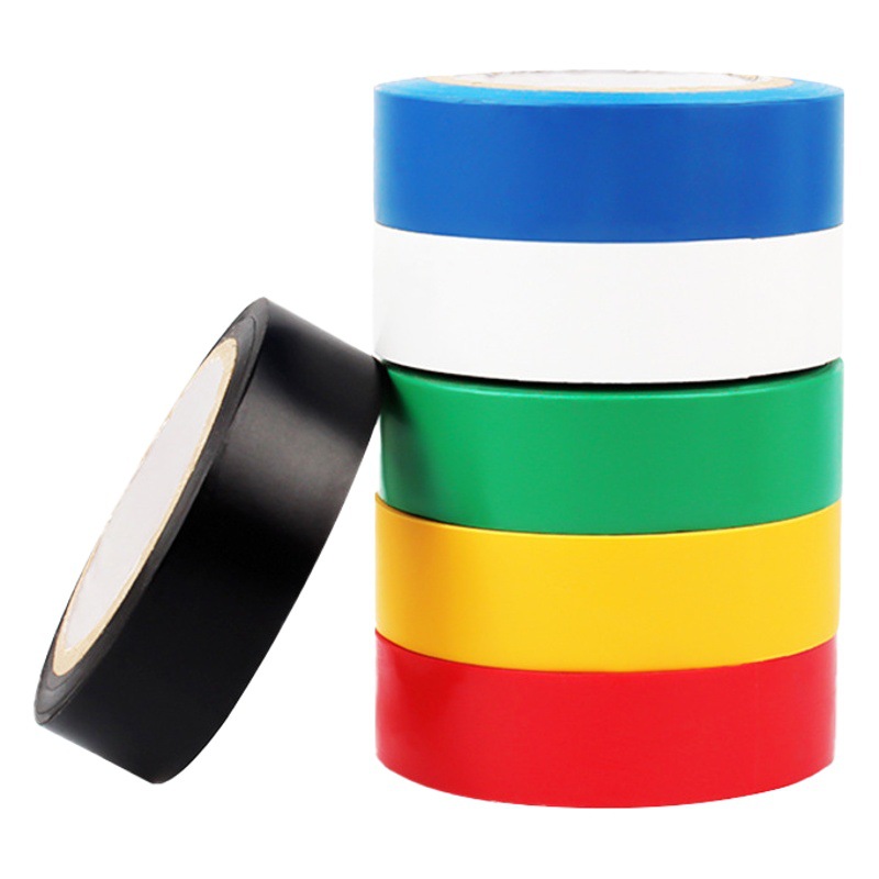 Pvc Electrical Tape Manufacturer Wholesale 20m Electrical Flame Retardant Waterproof High Temperature Resistant Colorful High Viscosity Insulating Wide Tape