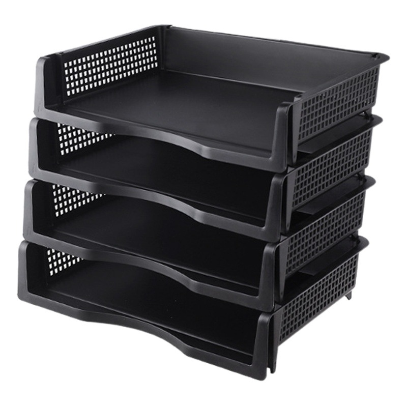 South Korea hot selling vertical multi-functional simple storage desktop office stackable file storage rack