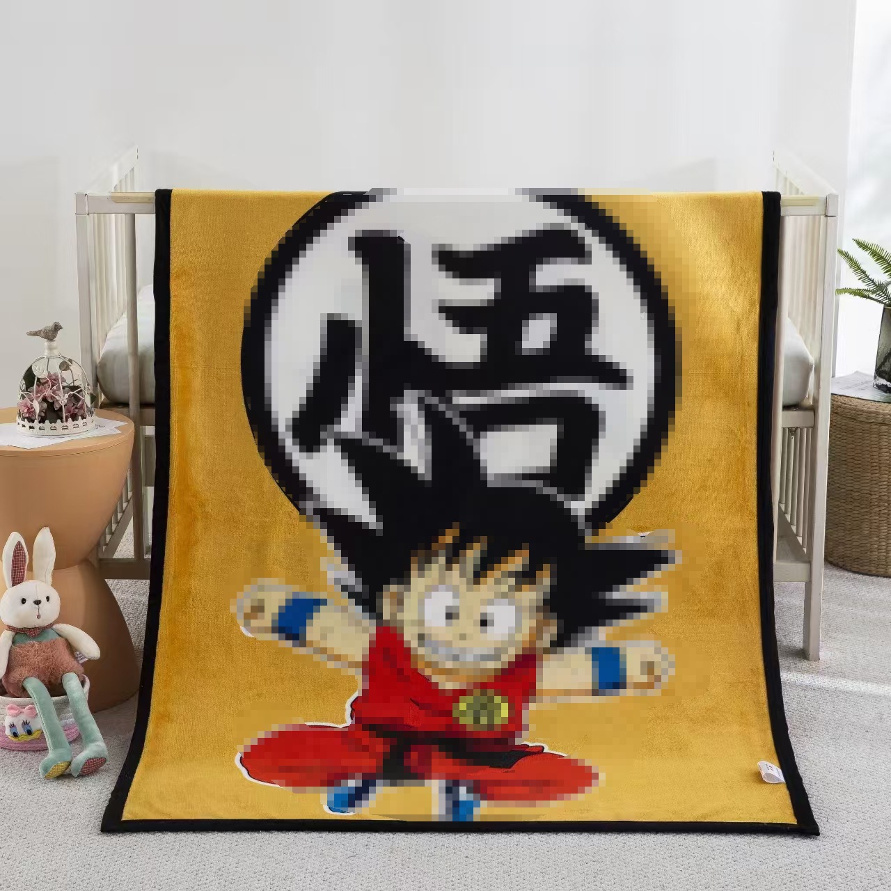 Picture of Children's Blanket Kindergarten Spring and Autumn Baby Coral Fleece Blanket Spring and Summer Single Layer Thin Blanket Office Nap