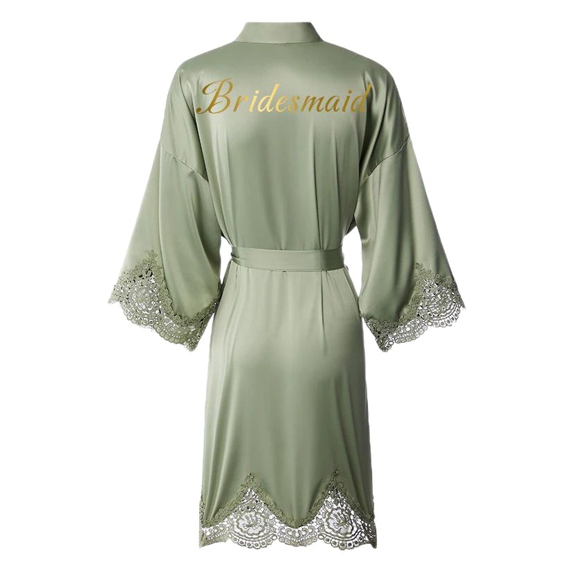 Morning Robe Home Clothes Nightgown Bridal Morning Robe Pie Lace Stretch Nightgown BRIDE Amazon AliExpress