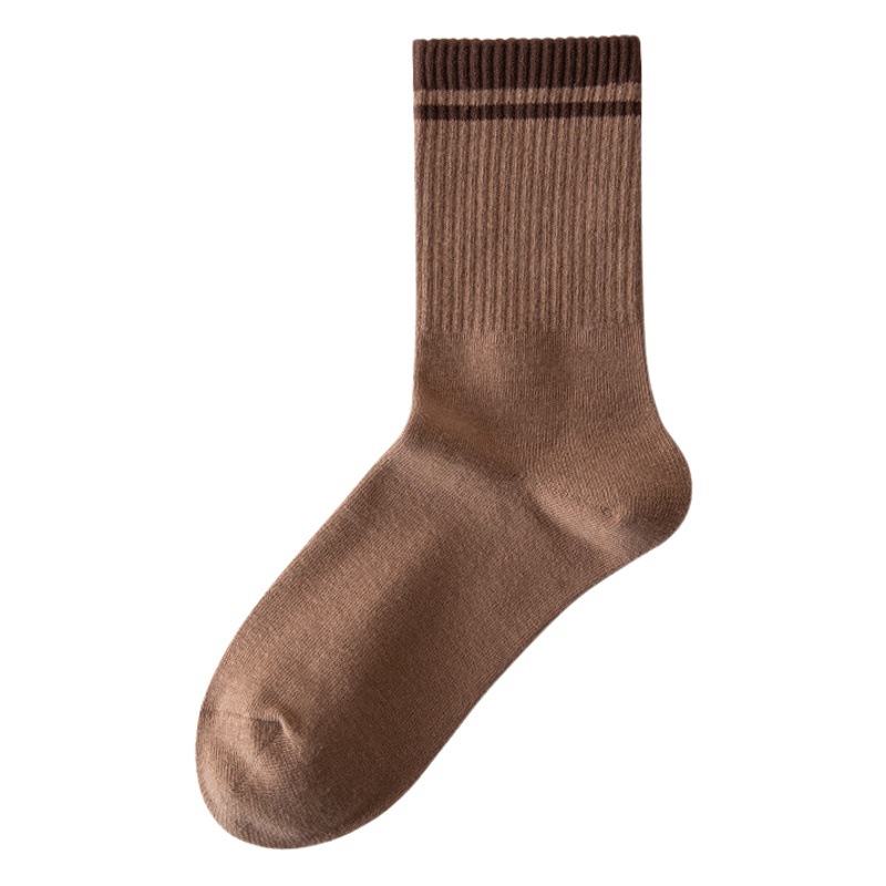 Socks women's autumn and winter cotton socks mid-calf length socks ins tide stockings Internet Celebrity Sports men's high waist long pile socks