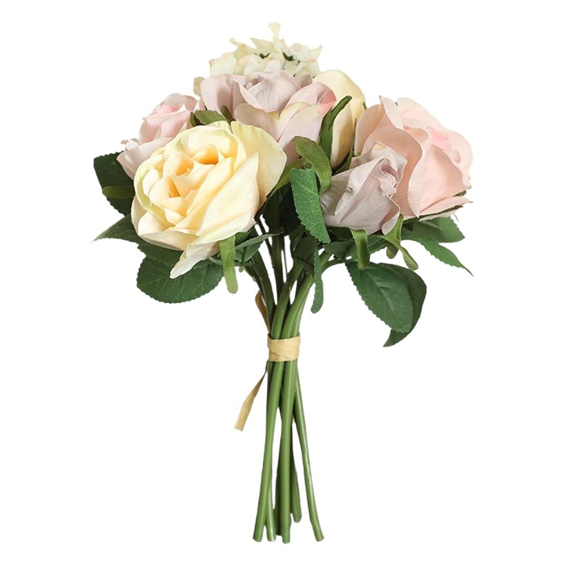 Picture of Factory sales rose color flowers wholesale home decoration wedding supplies holding flowers bouquet GF12510