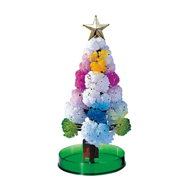 Picture of Magic Christmas Tree Paper Tree Blossoms Long Snowflakes Magic Watering Growth Crystallization Colorful Christmas Gifts