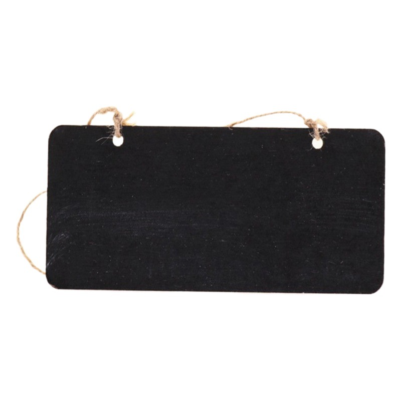 Graffiti writing board cafe display message Billboard office hanging small blackboard with rope 18.5*8cm