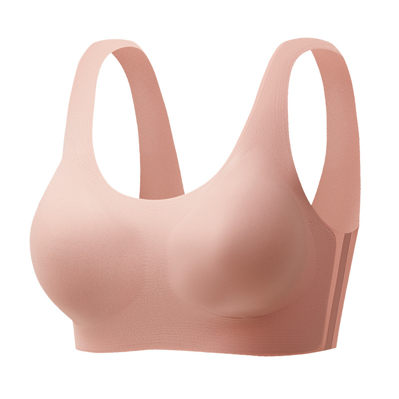 Picture of High-End Fixed Cup Seamless Beautiful Back Liquid Foundation Intimates Women's Small Breast Push-Up Vest Style No Steel Ring Sports Bra