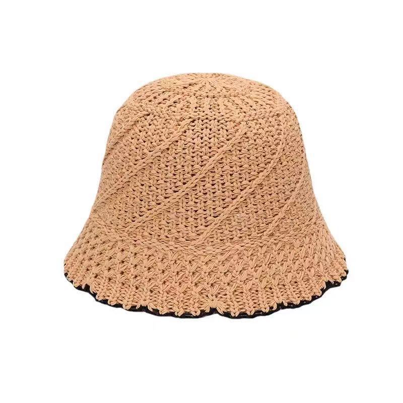 Picture of Fisherman Hat Women's Spring and Summer New Arrival Women's Lace Fashionable Japanese Bucket Hat Simple Sunscreen Hat Showface Small Basin Hat