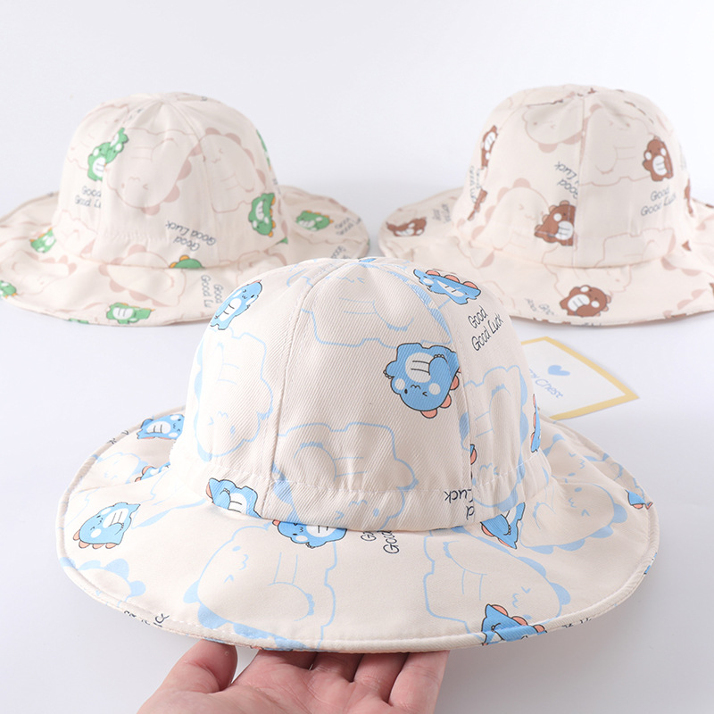 Baby hat spring and autumn and winter Korean children's cute super cute fisherman hat boys and girls baby thin basin hat tide