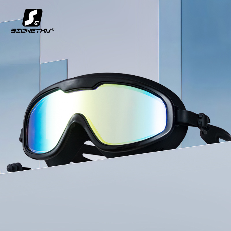 Picture of Swimming Goggles Anti-fog HD Waterproof Anti-fog Myopia Adult Swimming Goggles Large Frame Swimming Glasses Swimming Equipment Supplies