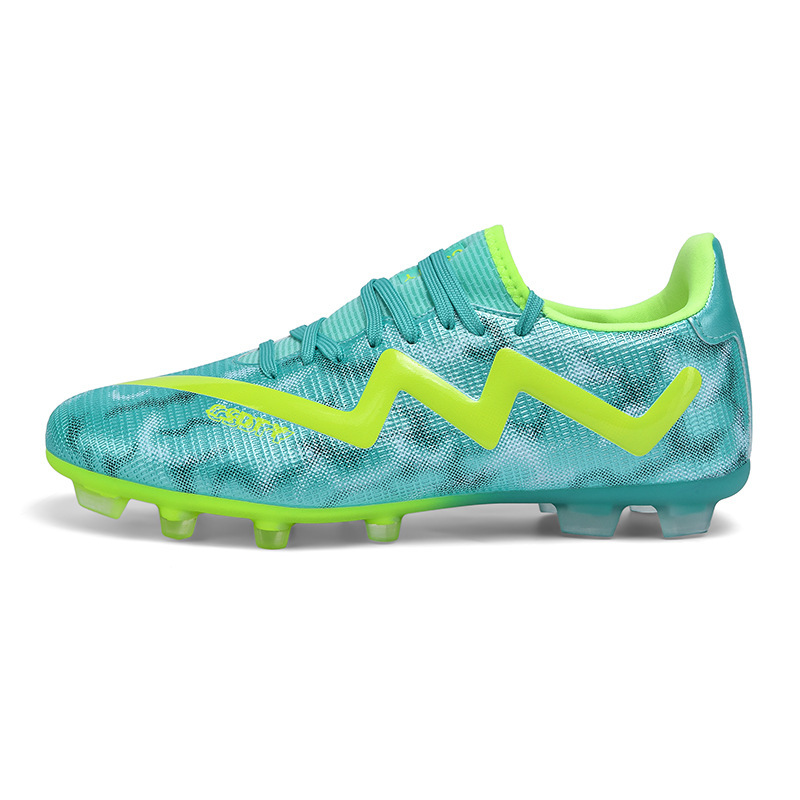Cross-Border Chinese Football Shoes Tf Broken Spikes Artificial Turf Ag Spike Leather Football Shoes for Men, Women, Kidsren, Teenagers and Students Training Shoes