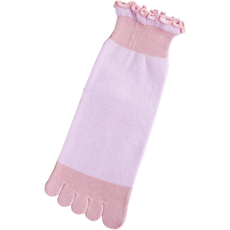 2020 autumn and winter original women's wooden ear five-finger socks Amazon for sale New