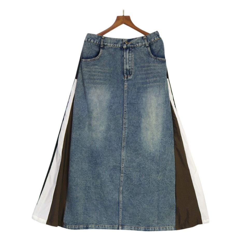 230827 European Station Fashion Brand Women's Early Autumn Skirt American Retro Design Sense Niche Ins Denim Dress