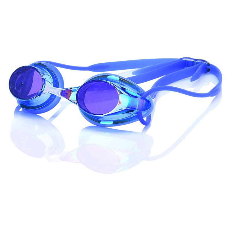 Factory Direct Sales Swimming Goggles Hd Waterproof Anti-Fog Electroplating Color Plated Universal Racing Diving Professional Swimming Goggles Wholesale