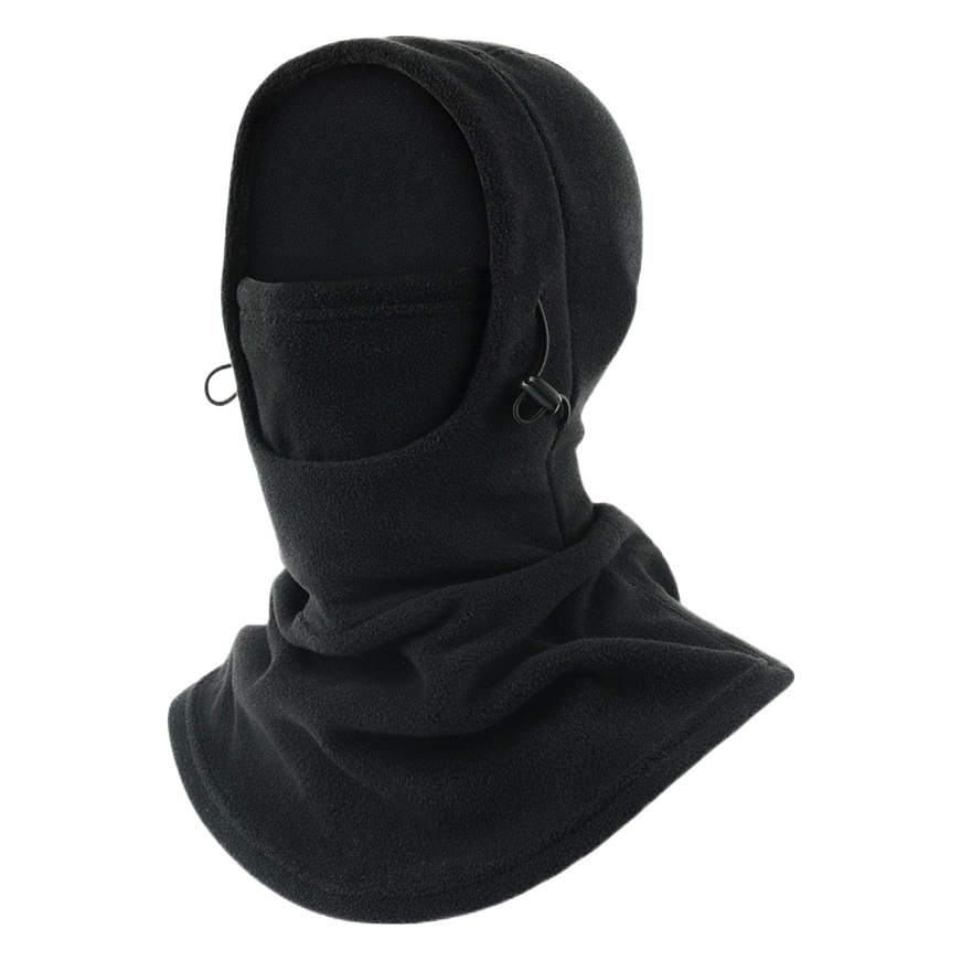 Ruidong Autumn and Winter Warm Cycling Mask Outdoor Cold-Proof Fleece Hat Integrated Face Protection Hat Adjustable Windproof Hood