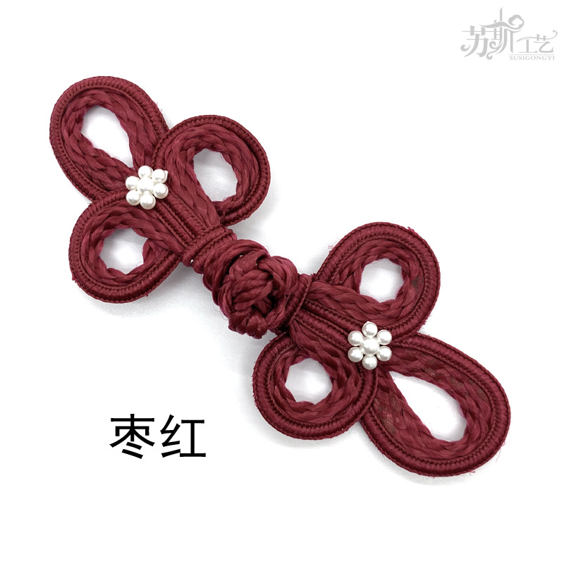 Picture of Sousse Chinese style 19A big Clover + small plum blossom bubble bead buckle cheongsam Tang suit coat children's clothing clothing accessories