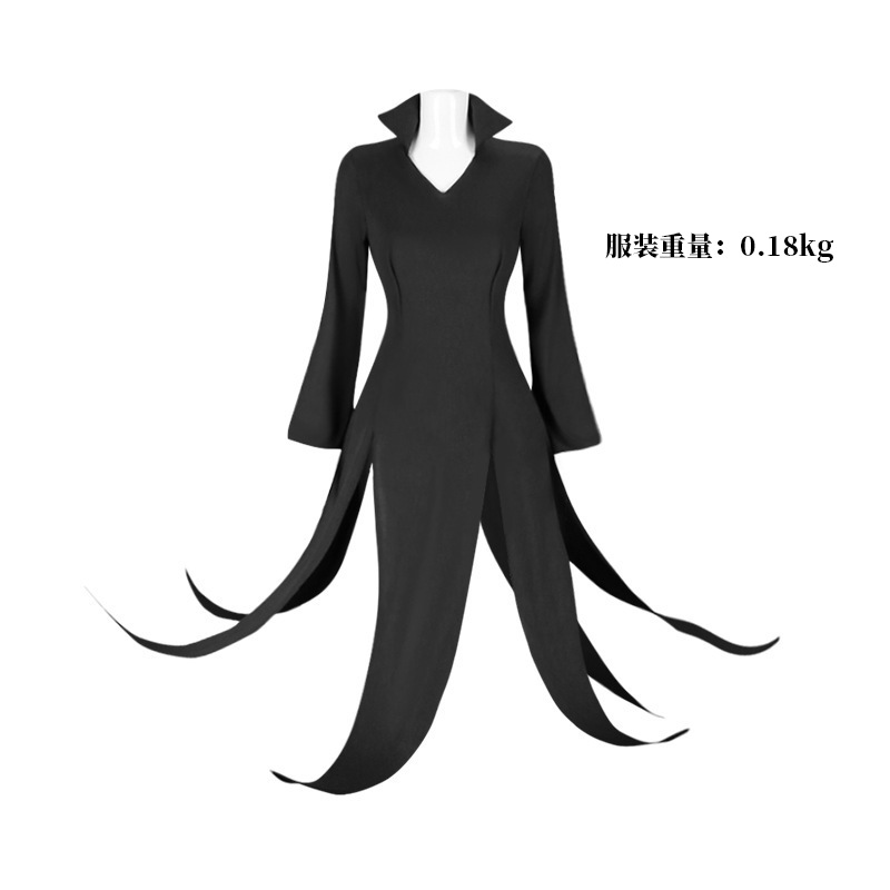 Picture of One punch Superman cos clothing trembling dragon roll black dress cosplay costume Halloween suit wholesale