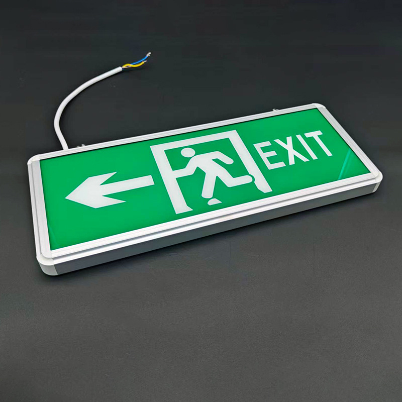 Picture of Cross-Border Fire Emergency Sign Light Evacuation Indicator Light Led Safety Exit Exit Acrylic Indicator Light