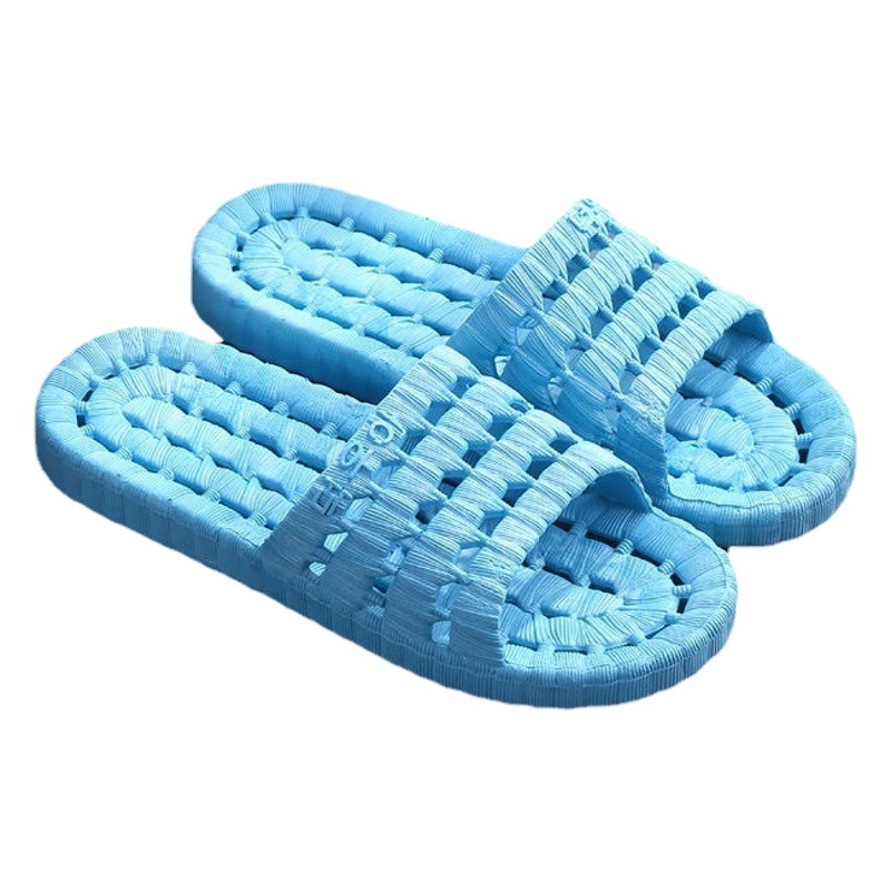 Bathroom Slippers Summer Hotel Leakage Indoor Hotel Home Men and Women Couple Simple Flat Soft Bottom Bath Sandals