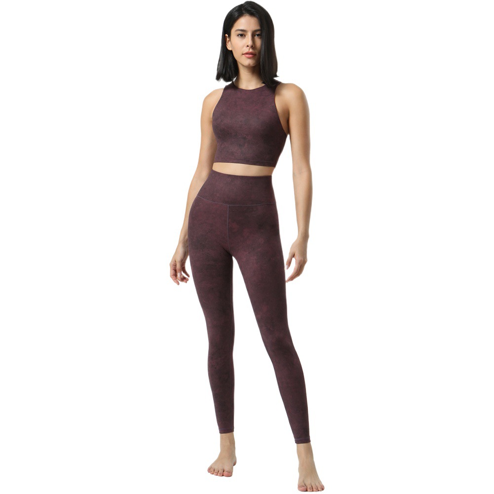 Cross-border Quick-drying High Waist Hip-lifting Yoga Pants Show Leg Long Tight Wide Leg Flared Pants No T-line Dance Sports Pants