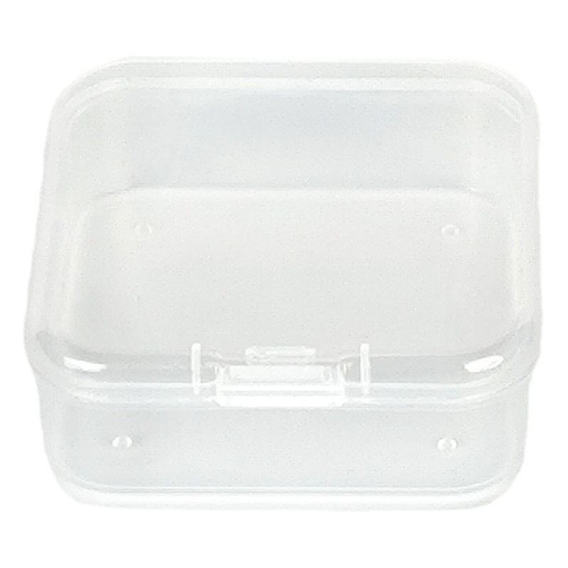 Transparent 5.5 Square Storage Box Eating Chicken Artifact Electronic Component Packaging Box Beads Hair Accessories Dust-proof Plastic Box