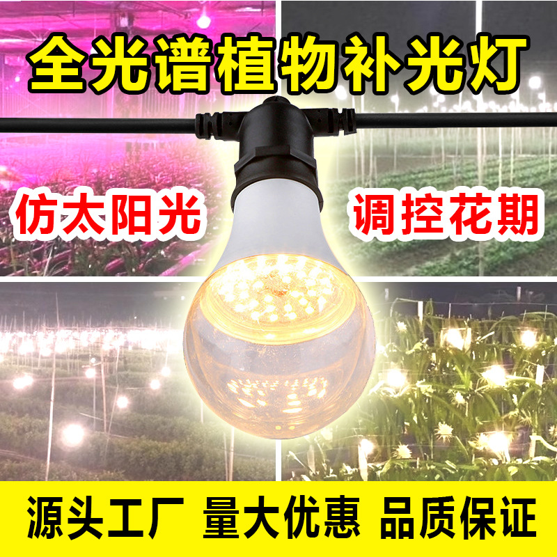 Led Plant Fill Light Imitation Sunlight Bulb Flower Fruit Succulent Chrysanthemum Vegetable Greenhouse Fill Light