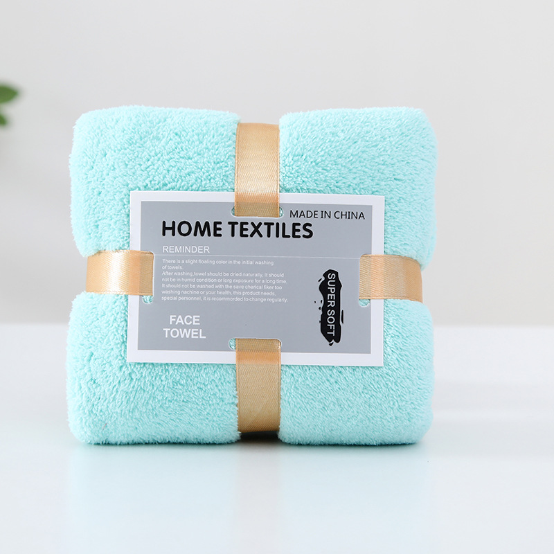 Picture of Hand gift towel wholesale coral velvet square wedding gift box towel wedding candy box towel Xi word New