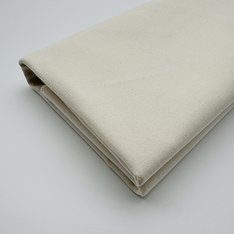 Picture of Manufacturer Wholesale Raw Cloth Thickened Luggage Outdoor Tent Fabric High Density Raw Cloth White Polyester Cotton Canvas Fabric