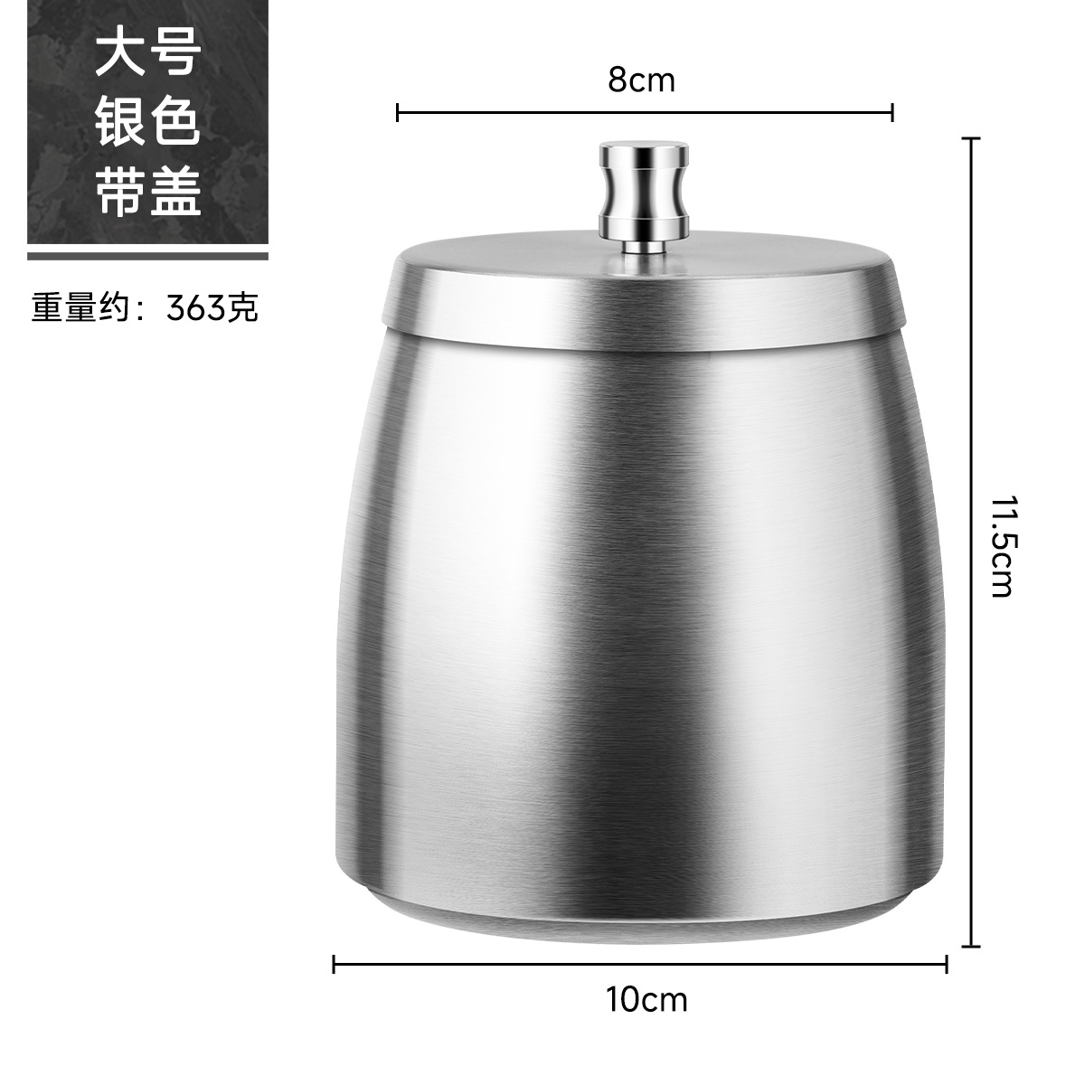 Picture of Wholesale titanium-plated stainless steel ashtray with lid thickened and raised anti-fly ash Internet cafe bar KTV office laser