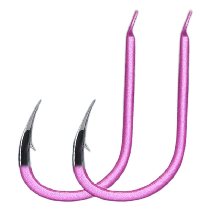 Purple Electric isini Yidou bulk barbed colorful fishhook new Guandong ghost teeth no barbed bulk fishhook