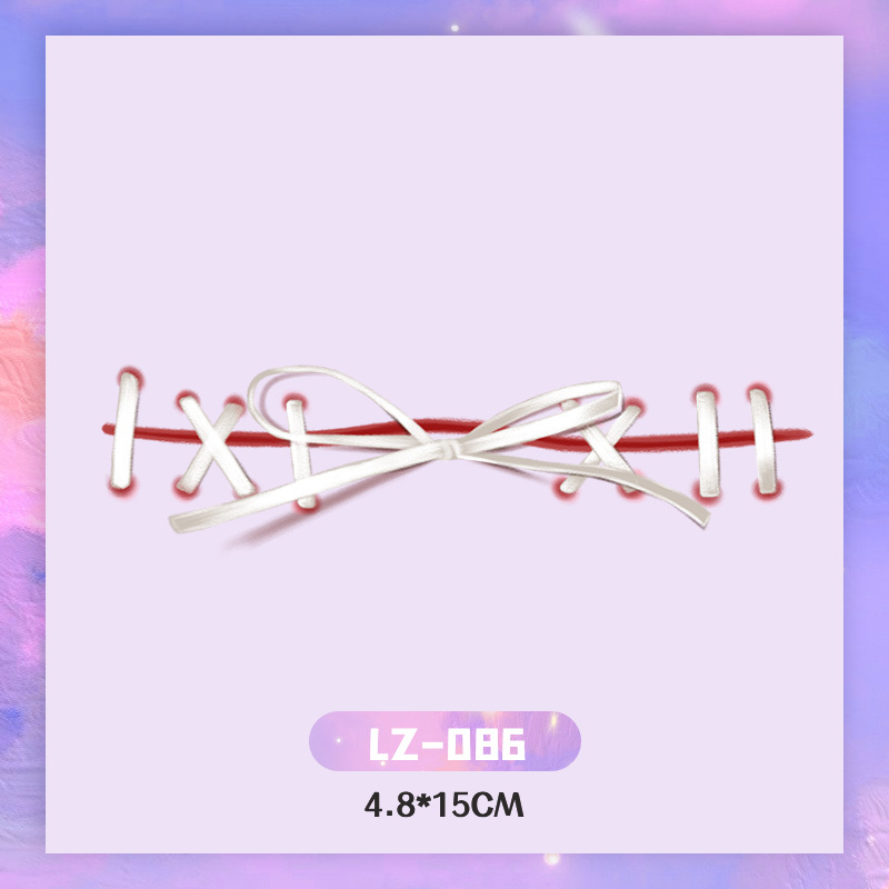 Picture of New Year's Day girl cute face makeup New year new year Creative face stickers love blush cute makeup stickers tattoo stickers