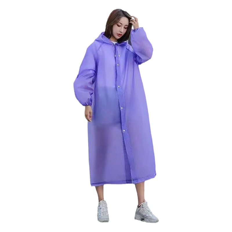 Outdoor Travel fashion adult EVA raincoat male and female students single hiking backpack cycling electric car raincoat