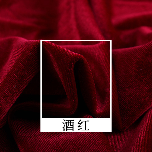 Picture of South Korea velvet fabric thickened weft knitted velvet velvet high quality dyed fabric cheongsam fashion curtain wholesale