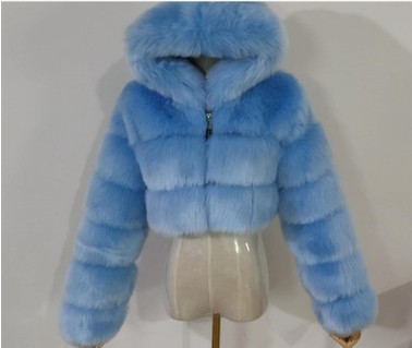Picture of New imitation fur coat coat European and American fashion imitation fur factory wholesale Haining imitation fur fashion Joker
