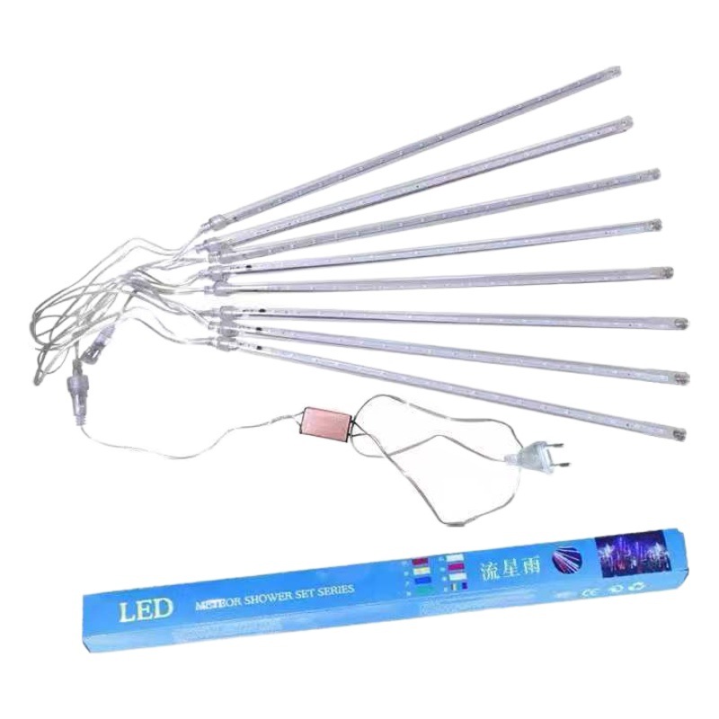 LED light string meteor shower outdoor waterproof solar Festival street decoration lighting project courtyard hanging tree decorative light