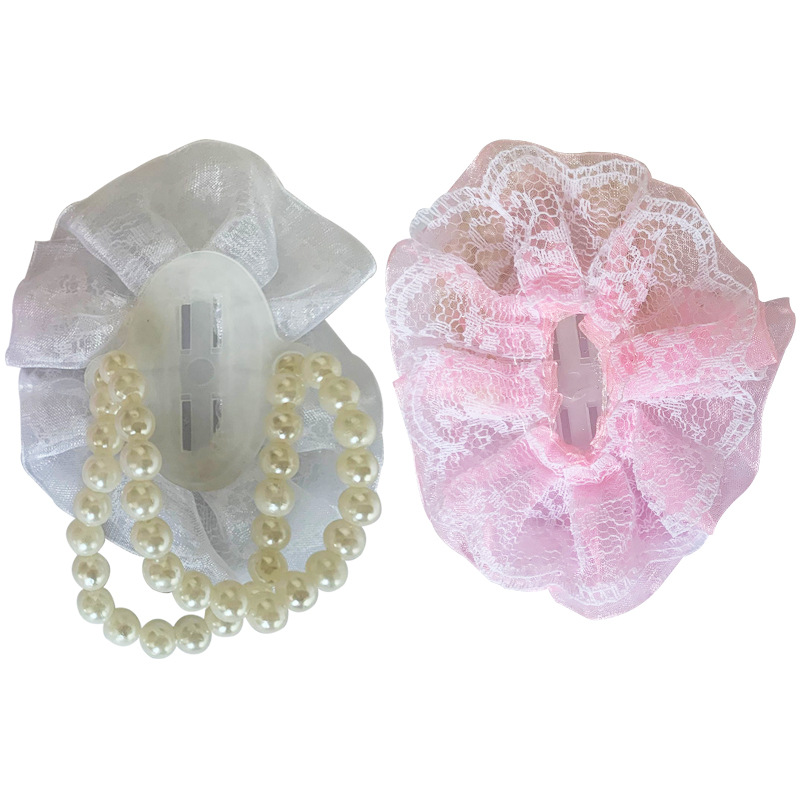 Picture of Handmade DIY accessories with beads wrist flower hand flower Pearl Flower bride hand flower accessories wedding wedding supplies