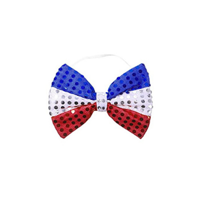 Picture of Cross Border US Independence Day Carnival Party Sequin Hat Beaded Tie Glasses Uncle Sam Hat Dress Up